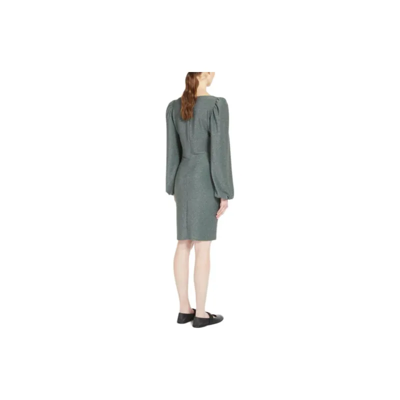 WEEKEND MaxMara Long Sleeved Dresses Women's Dark Green-2
