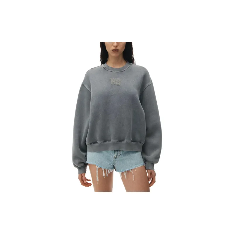 Alexander Wang SS24 Sweatshirt Women's Acid Wash Gray-2