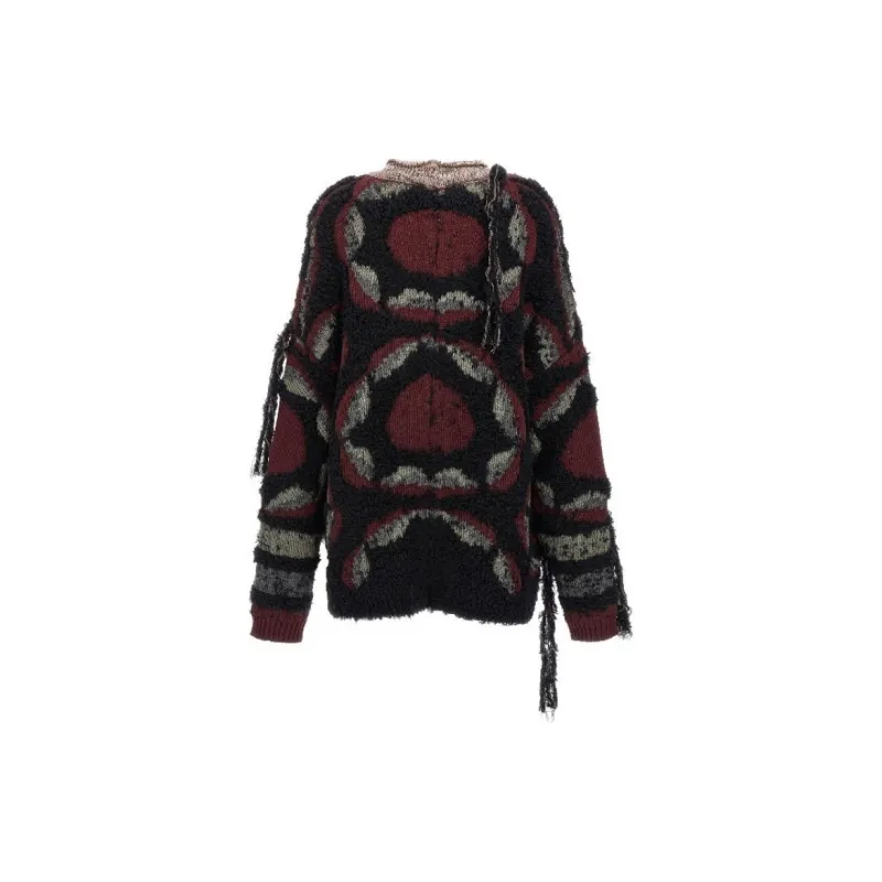 METROCITY Fringed Oversized Cardigan-1