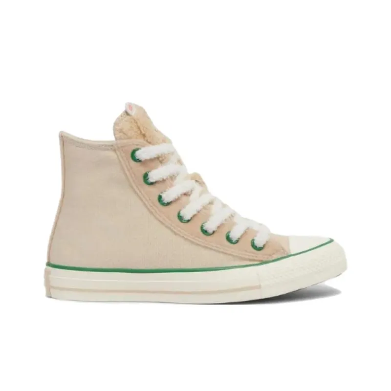 Converse Chuck Taylor All Star Anti Slip Wear Resistant High Top Skateboard Shoes Unisex Ecru-1