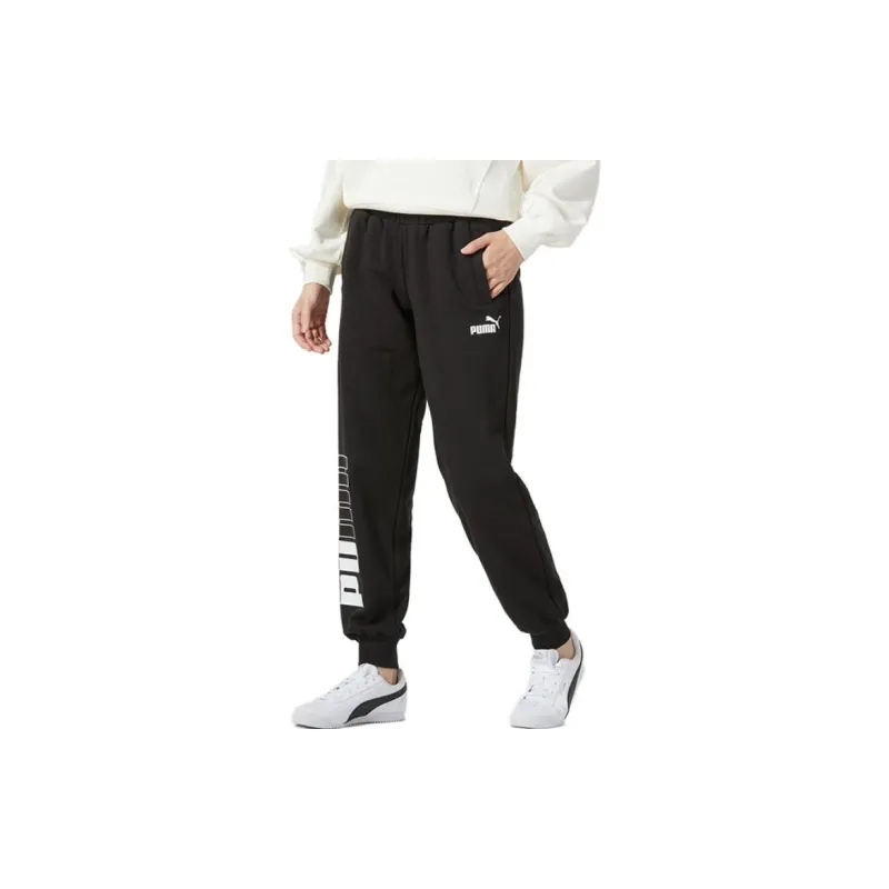 PUMA Knitted Sweatpants Women's Black-1