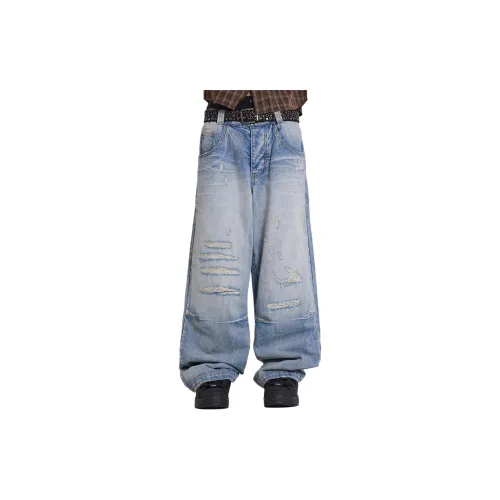 Jaded London Drift Series Jeans Men Light Blue