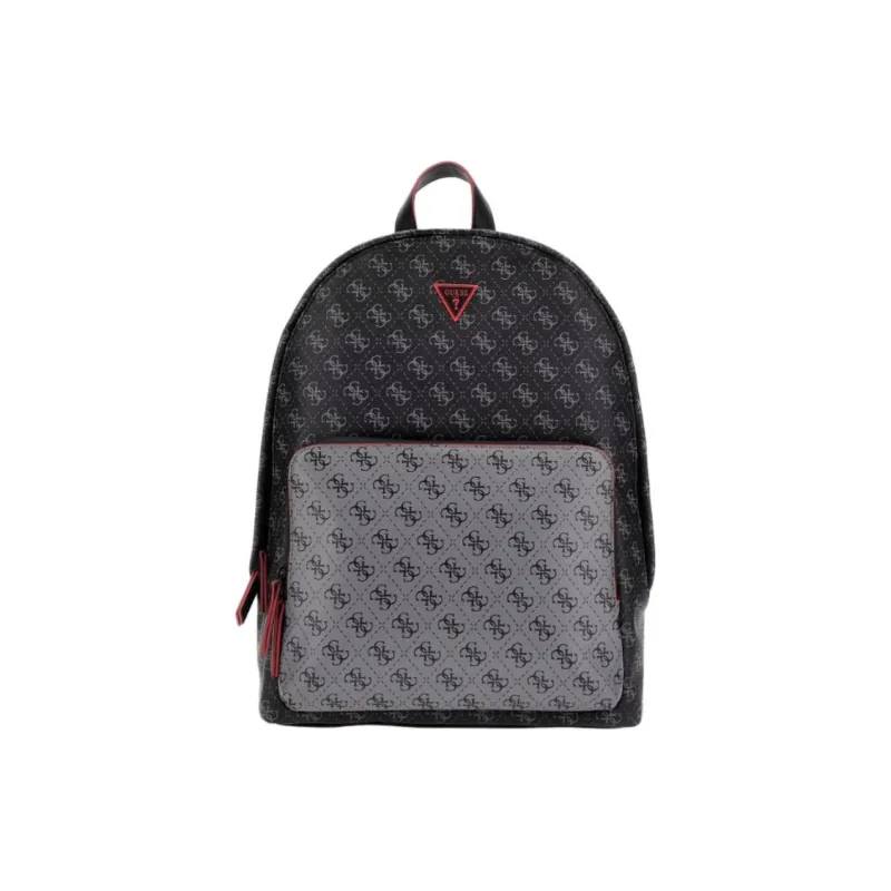 GUESS Polyurethane Backpack Regular Men's Black & Gray-0