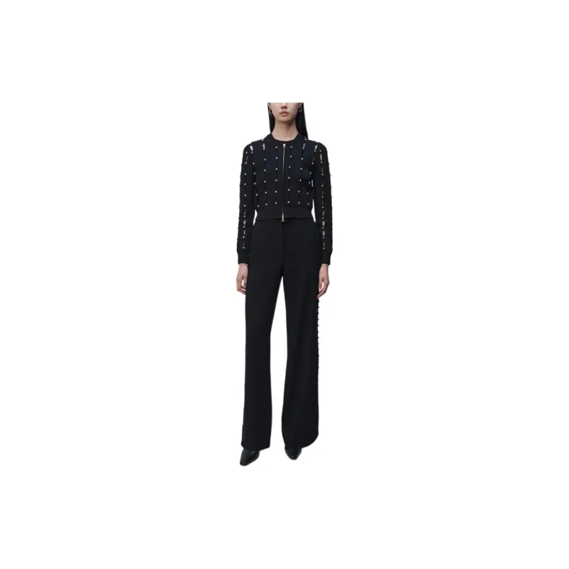 JONATHAN SIMKHAI Stud detail Wide leg Trousers-3