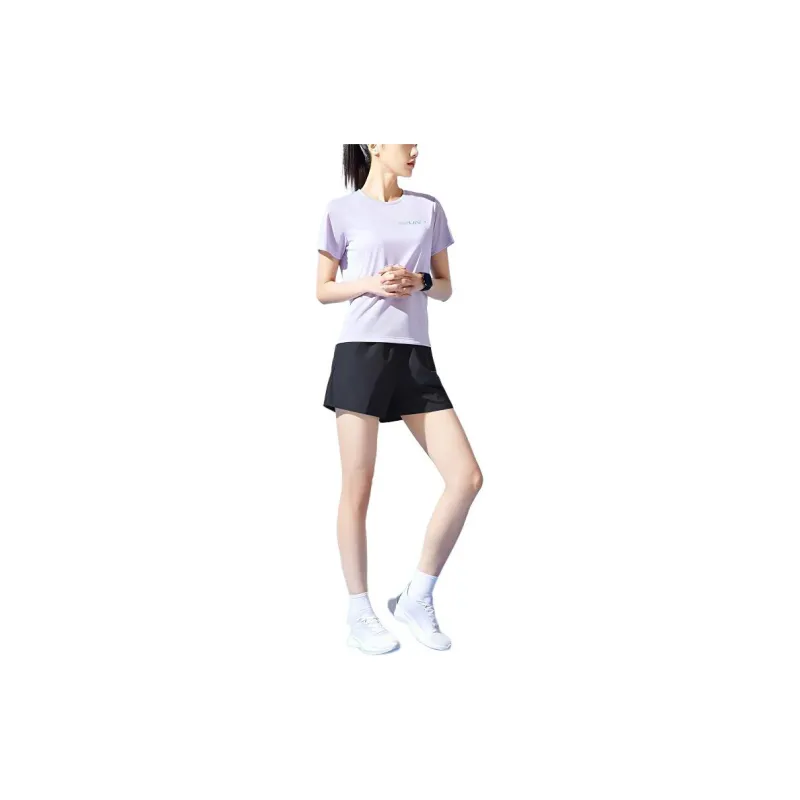 QIAODAN Casual Suit Women's Dawn Purple/Black-2