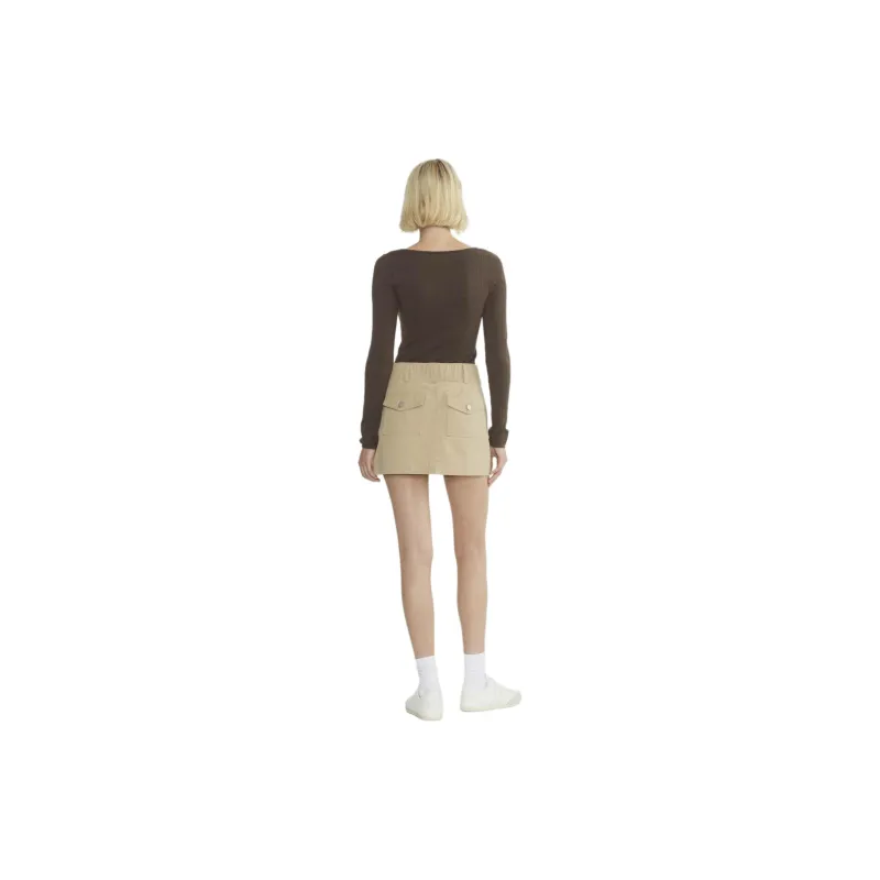 ARITZIA Sunday Best Francis Sweater Knitwear Women's Rich Mocha Brown/Deep Mocha Brown-2