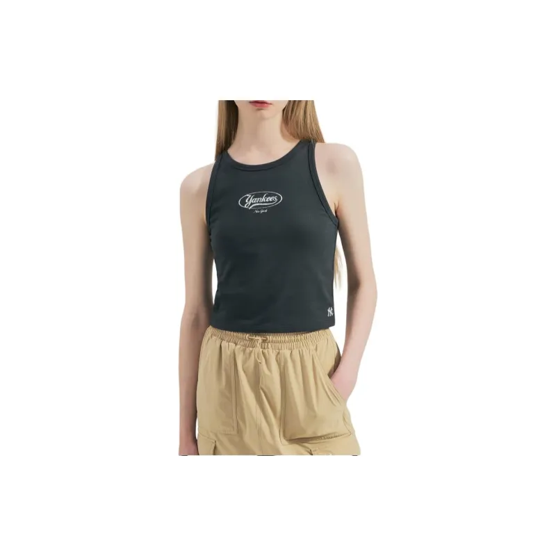 MLB New York Yankees Tank Top Women's Charcoal Gray-1