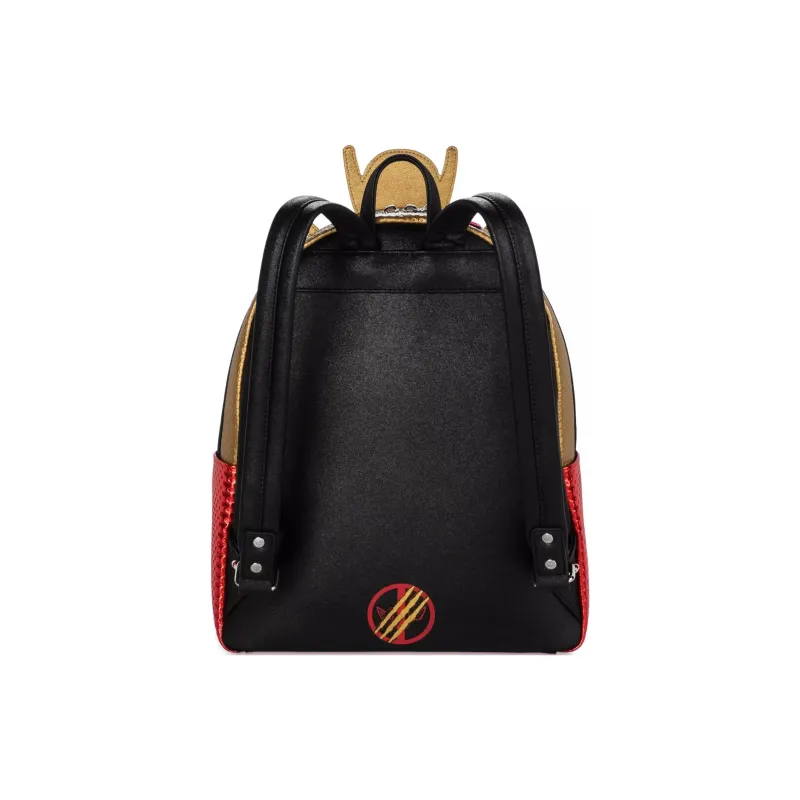 Disney Polyurethane Backpack Mini Men's Red-2