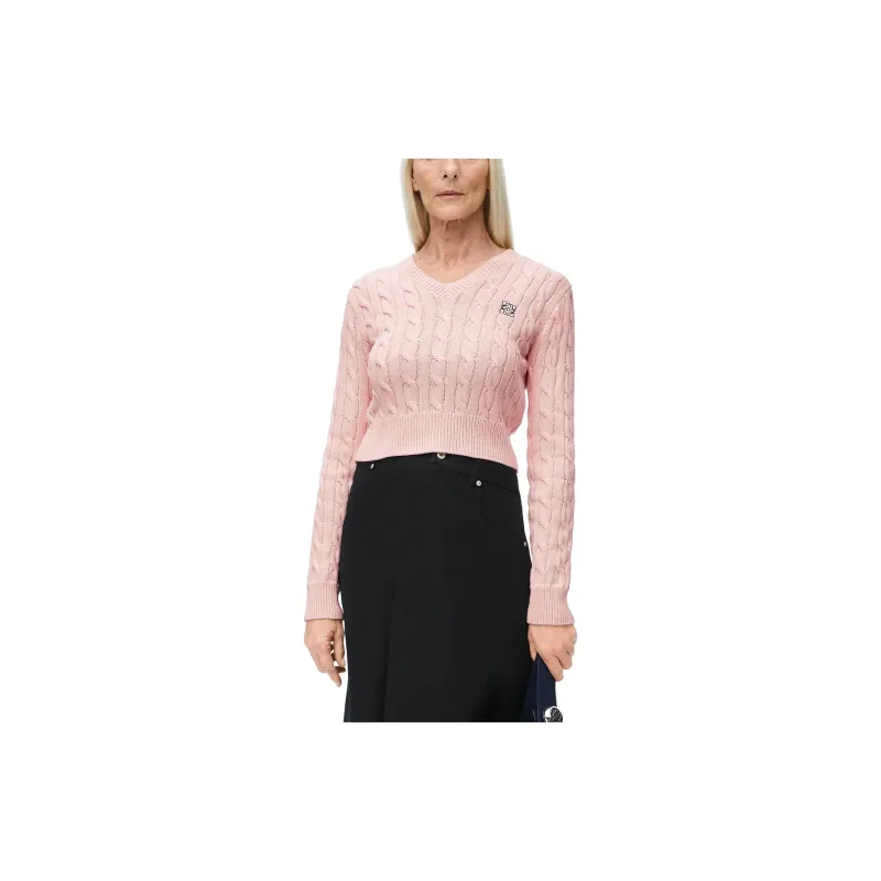 LOEWE FW24 Knitwear Women's Baby Pink-2