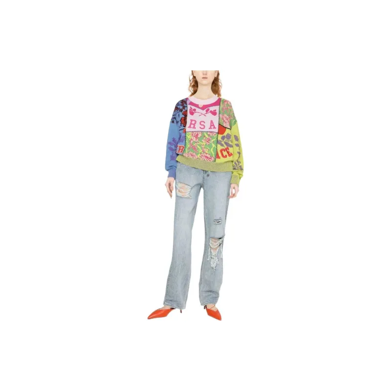 VERSACE Cashmere Sweaters Women's Multicolor-1