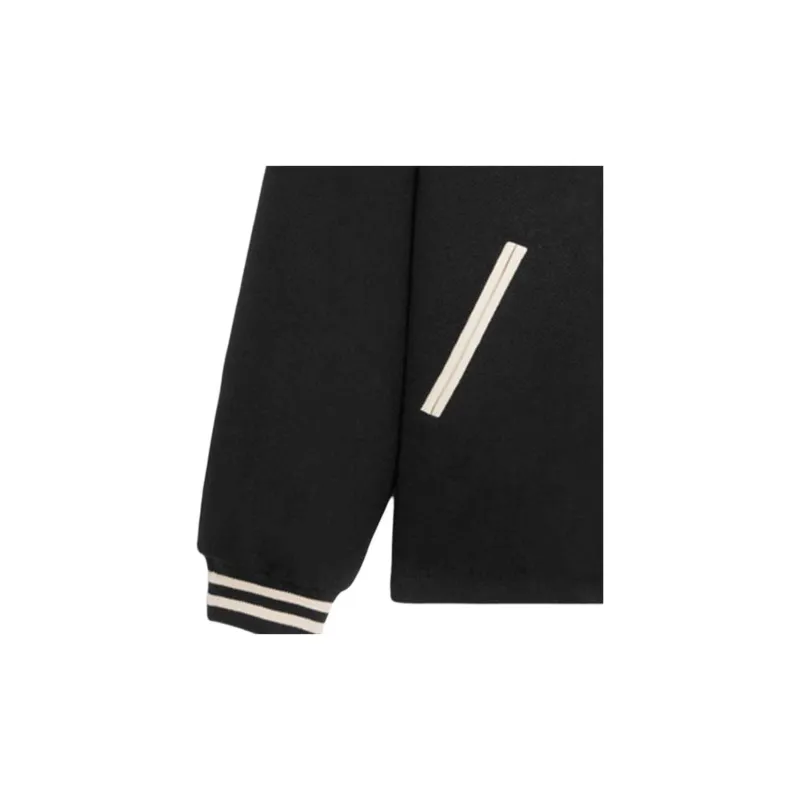CELINE Baseball Teddy Jacket In Textured Wool-5