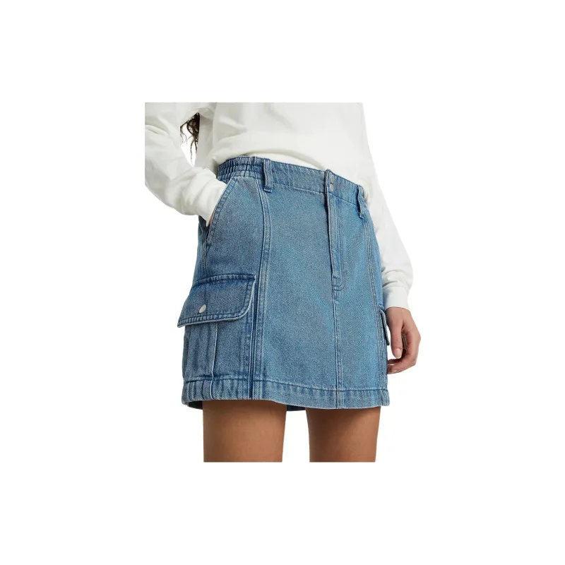 Vans Denim Short Skirts Women's Blue-6