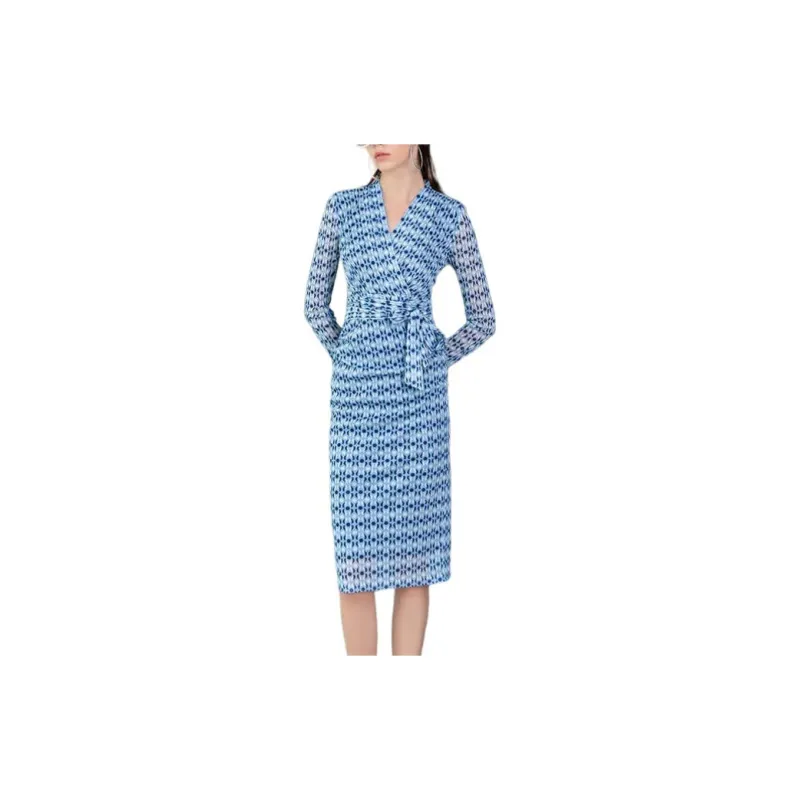 BESIONIA SS23 Long Sleeved Dresses Women's Blue-1