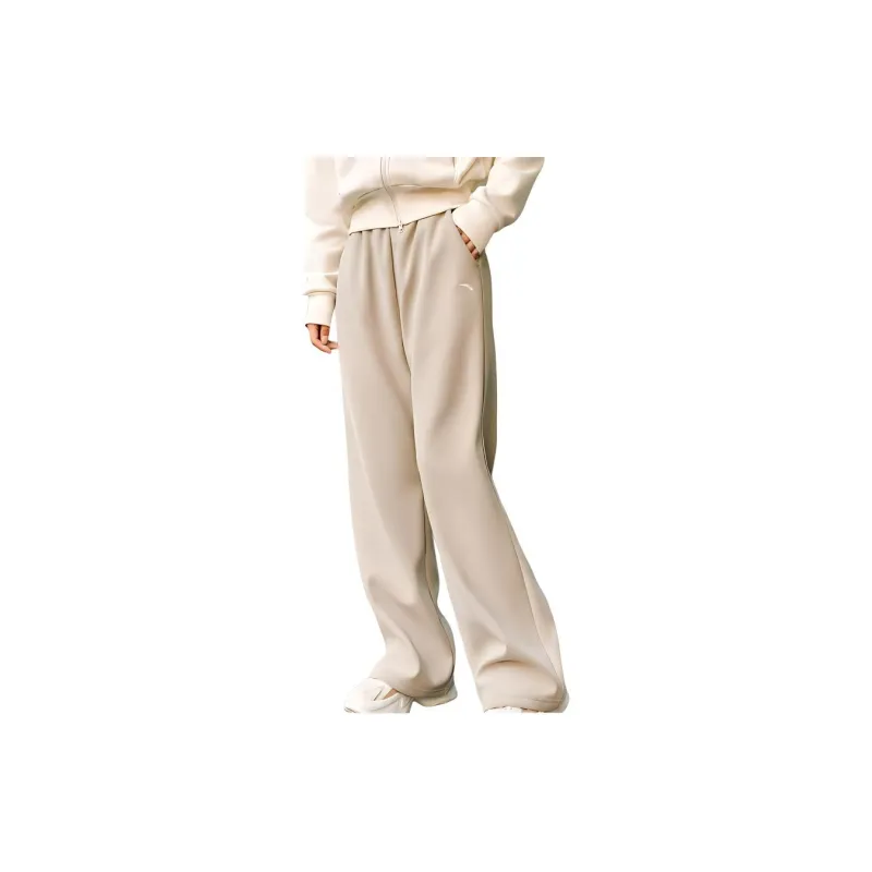 Anta Sports Life Collection Casual Pants Women's Nude Khaki 1-3