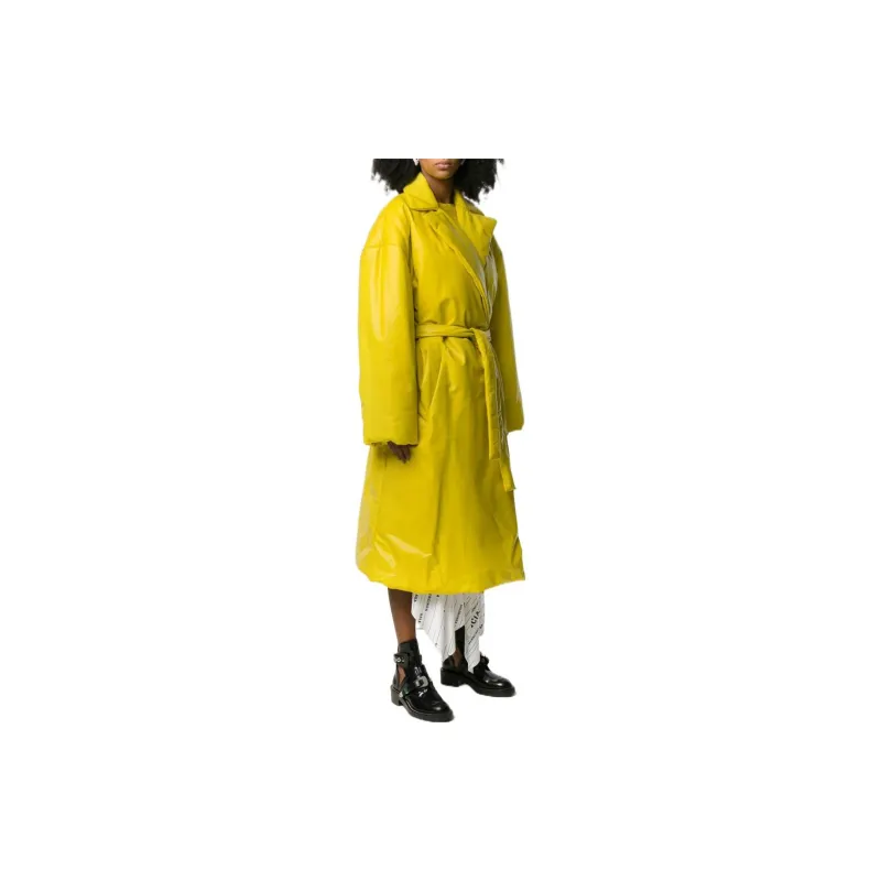 Balenciaga Trench Coat Women's Yellow-3