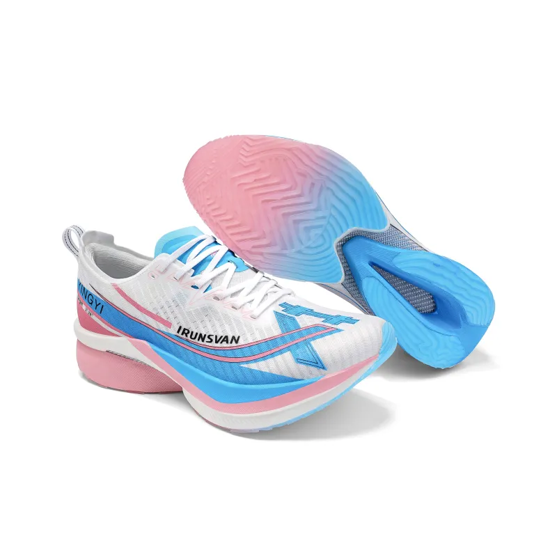IRUNSVAN Low Top Running Shoes Unisex Mismatched Glauber's Plum Blossom-6