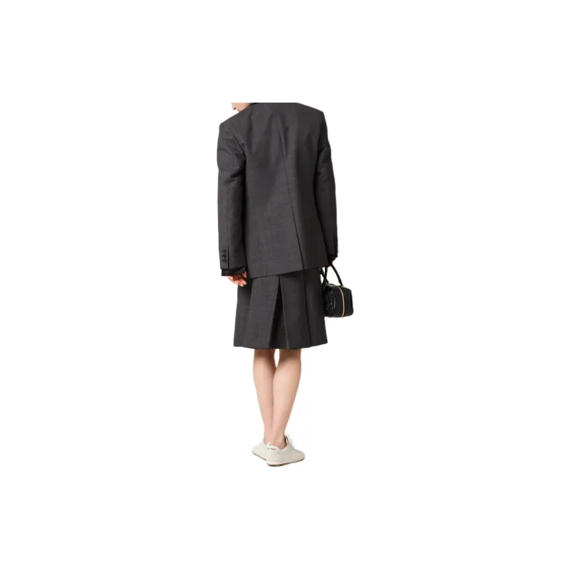 MIU MIU Business Suits Coats Women's Slate Gray-3