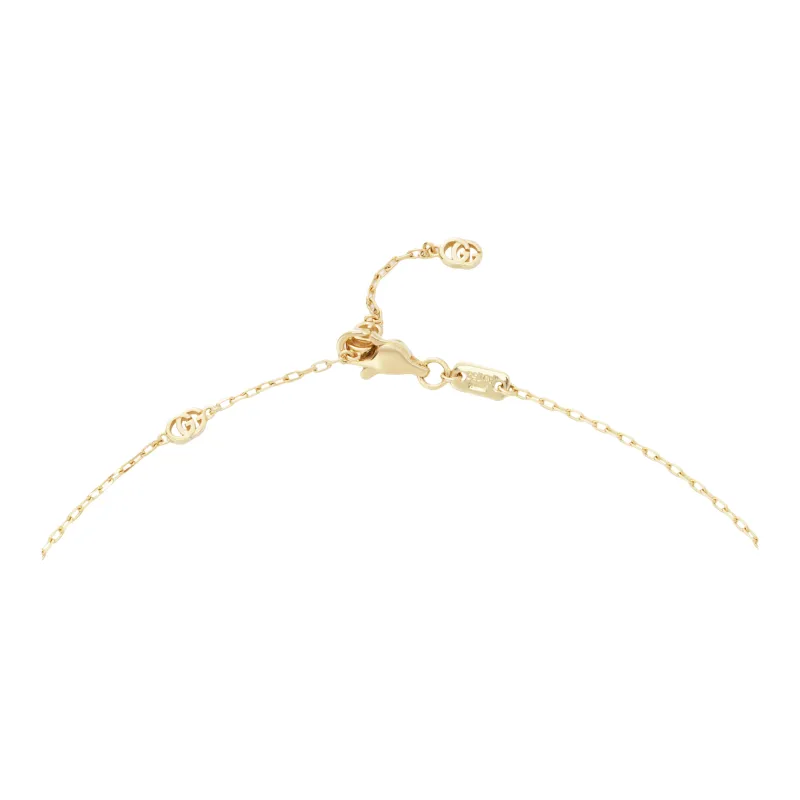 GUCCI 18K Gold Running Necklace Women's-3