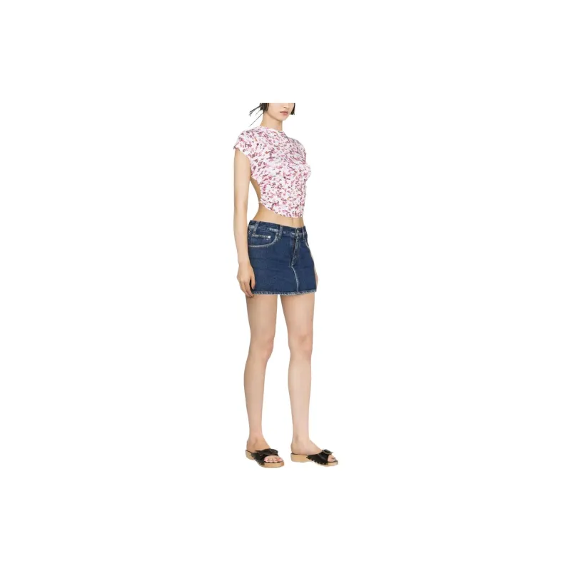 ISABEL MARANT ETOILE Cut Out Short Sleeved Top-3