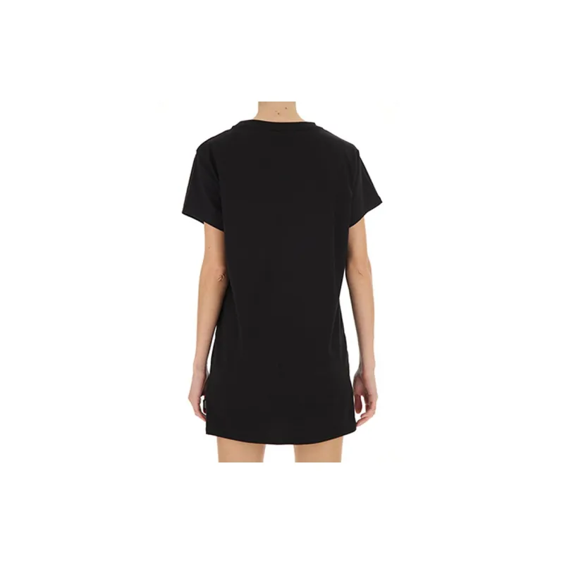 MOSCHINO Short Sleeved Dress Women's Black-3