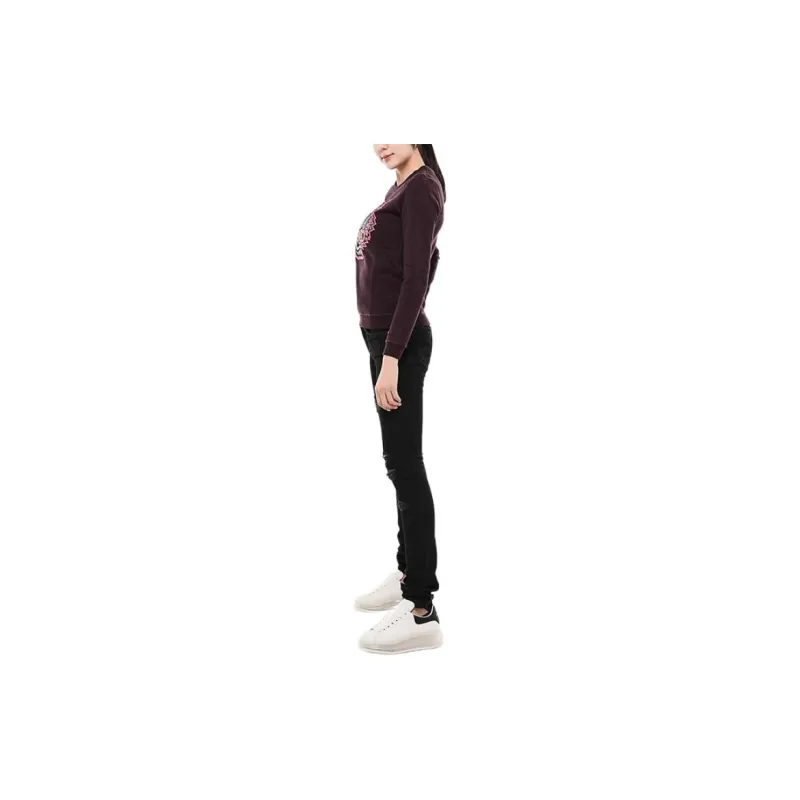 KENZO Sweatshirt Women's Burgundy-5