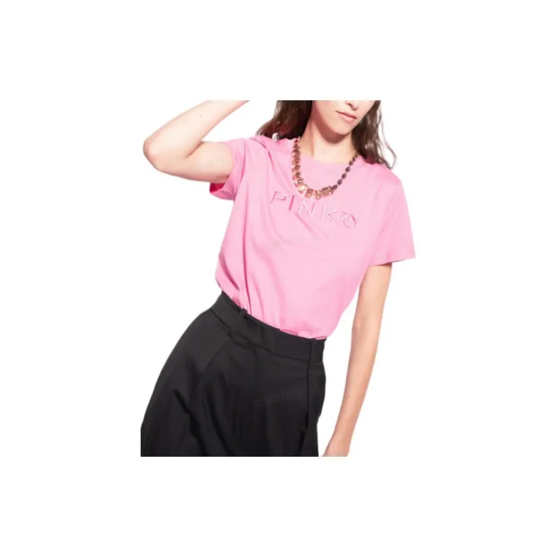 PINKO Regular T Shirt Women's Pink-2