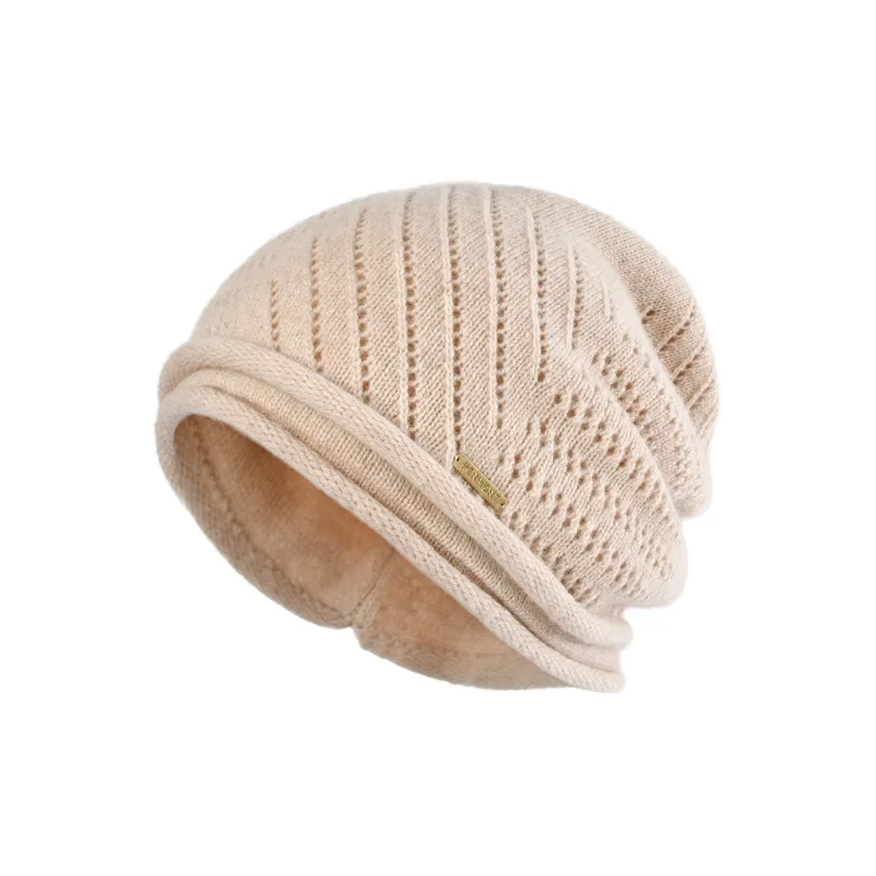 KENMONT Sheep Wool Cashmere Beanies Women's-3