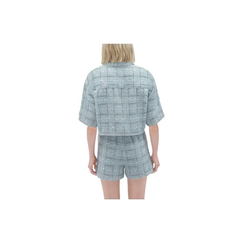 AMIRI Embellished Cropped Shirt-3