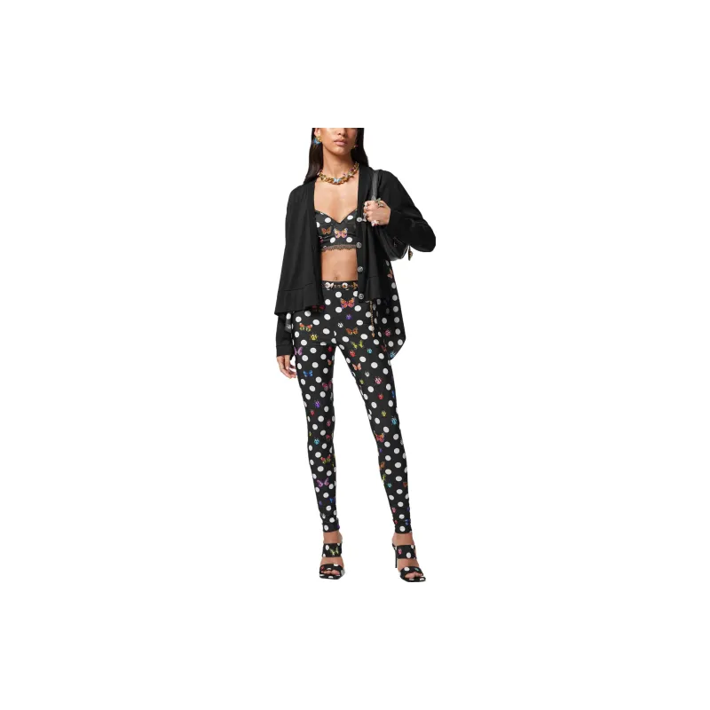 VERSACE Leggings Women's Black-2