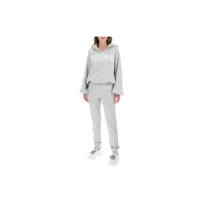 MOSCHINO Knitted Sweatpants Women's Gray-1