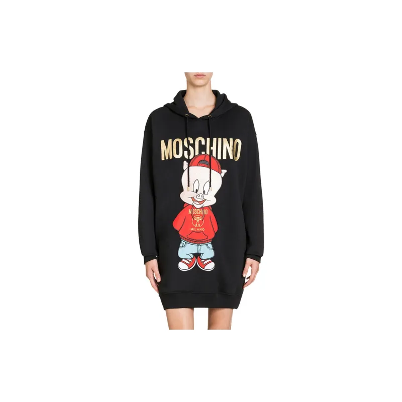 MOSCHINO Long Sleeved Dresses Women's Black-1