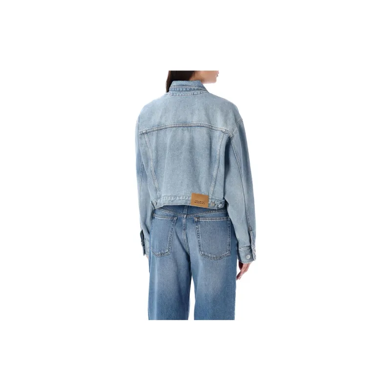 ISABEL MARANT ETOILE Tadia Cropped Denim Jacket-2