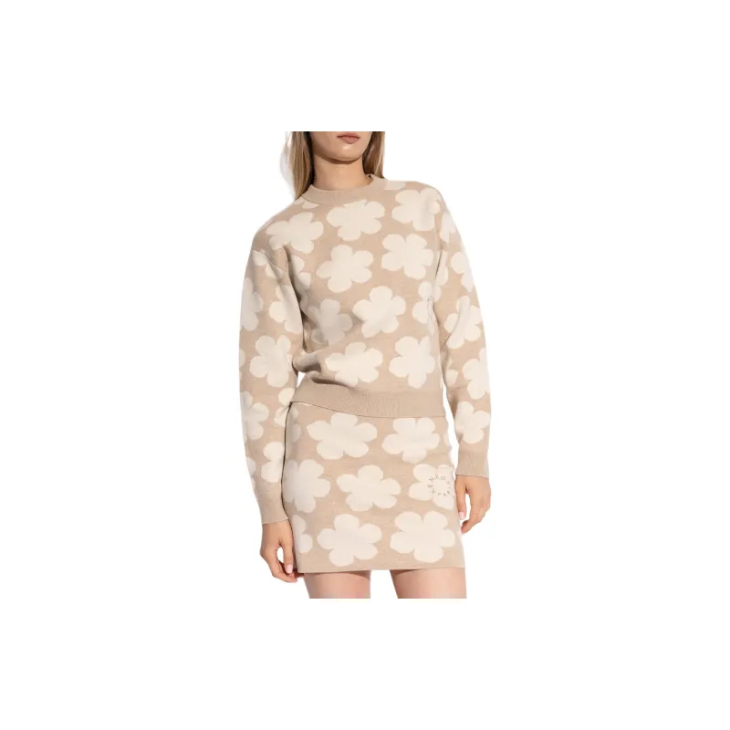 KENZO Floral Detailed Crewneck Jumper-2