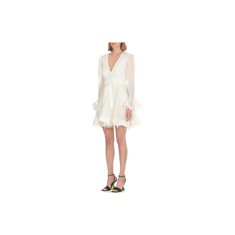Zimmermann Long Sleeved Dresses Women's White-3