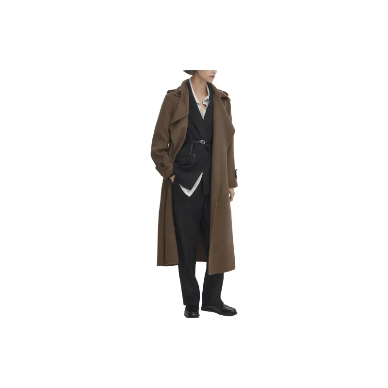 Massimo Dutti Coats Women's Dark Umber-3