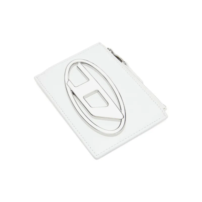 DIESEL Cow Leather Card Holder Women's White-1