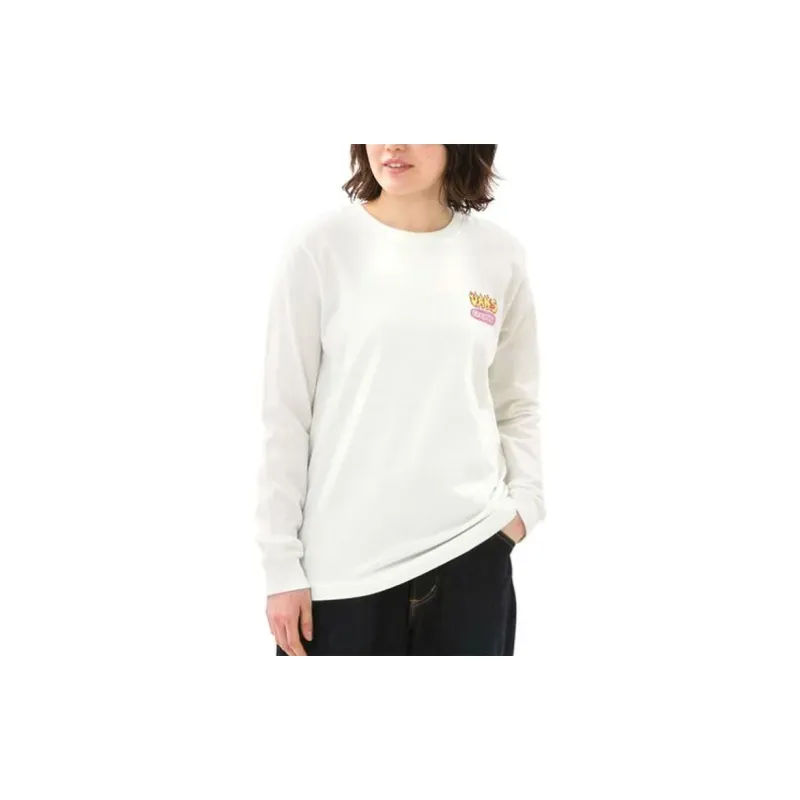 Double Belief Liberty X Vans MANGA LARGA BLANCA Sweatshirts Women's White-2