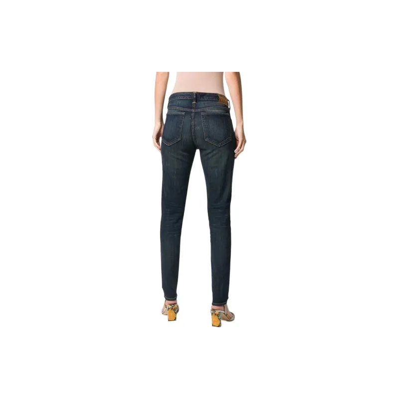 Ralph Lauren Rrl Stonewashed Mid rise Skinny Jeans-2