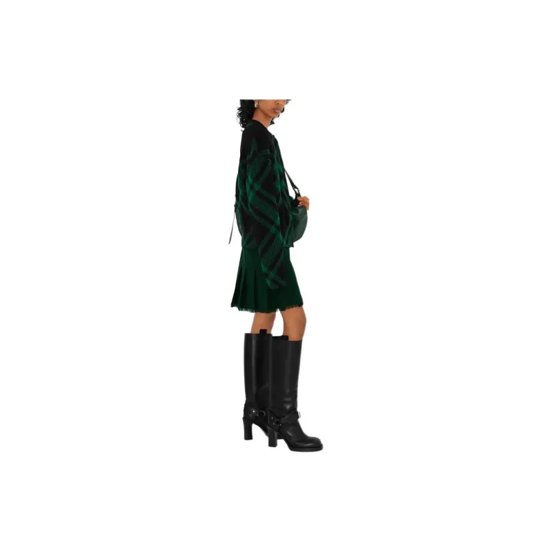 Burberry Check pattern Wool blend Cardigan-9