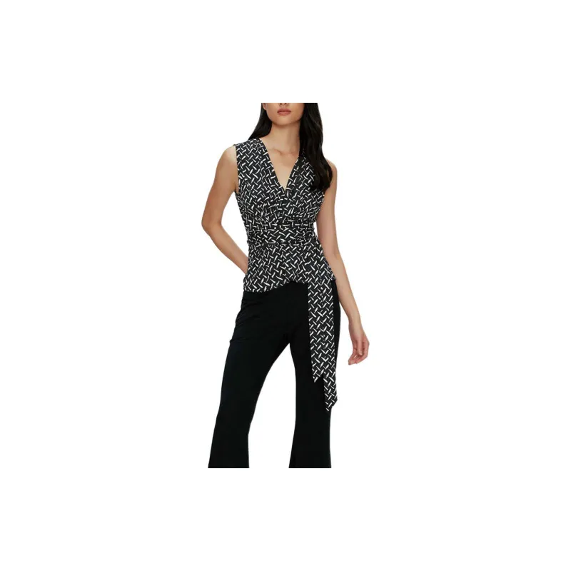 DVF Diane Von Furstenberg Rachael Graphic-print Wrap Top-1