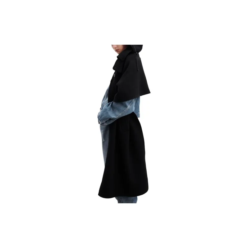 ZARA Trench Coats Women's Black-1