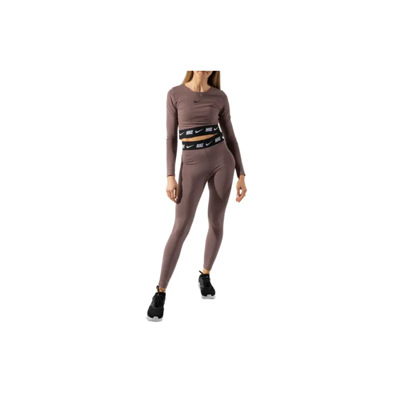 Nike Crop Tops Women's Plum Blossom Color-5