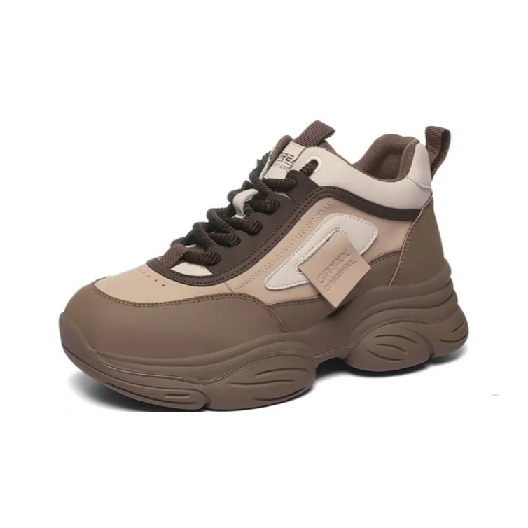 Golden Silk Rabbit Mid-Top Chunky Sneakers Women's-6