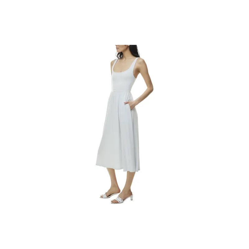 ARITZIA Wilfred Market Midi Dress Slip Dresses Women's Sterling Blue/Pure Blue-4