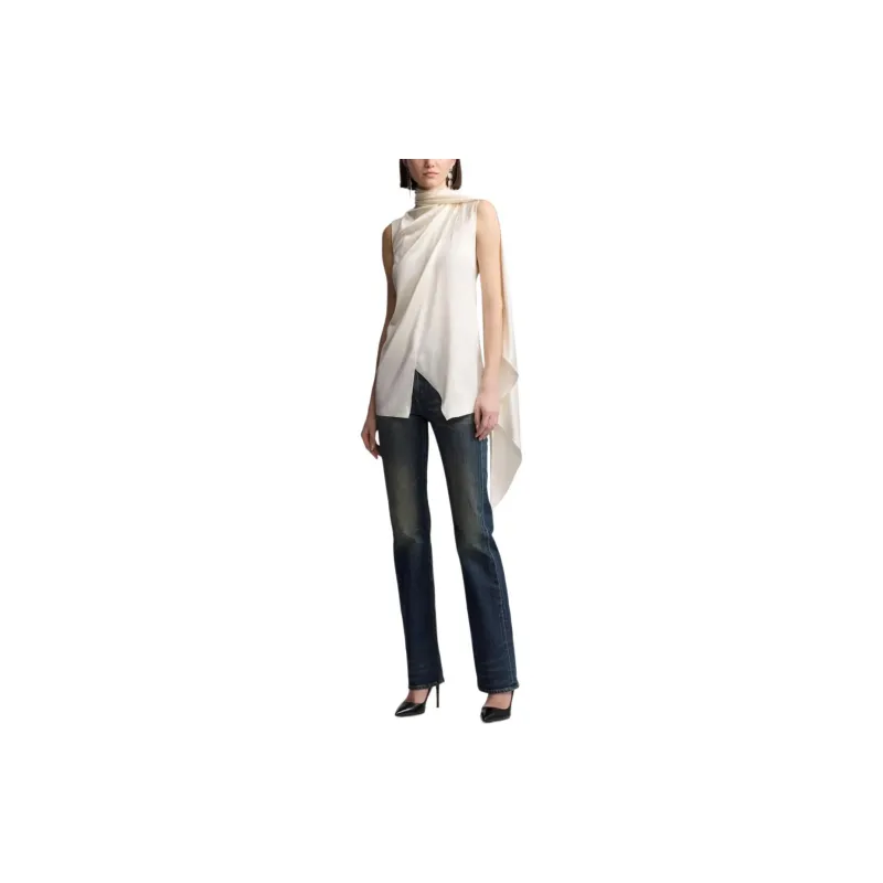 Ralph Lauren High-Neck Sleeveless Blouse-1