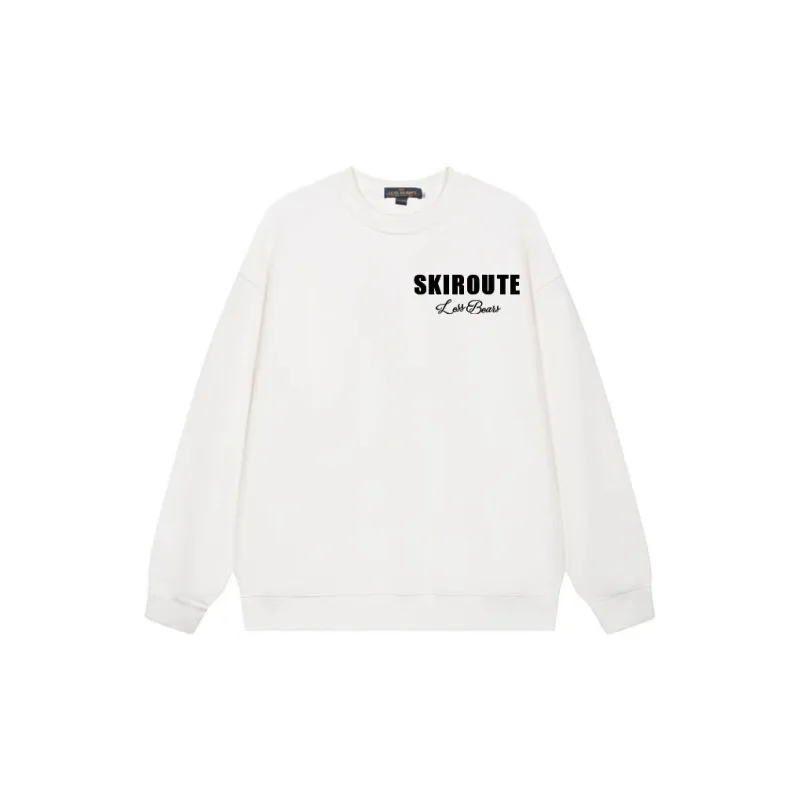 LESS BEARS Pullover Long Sleeved Sweatshirt Unisex-3