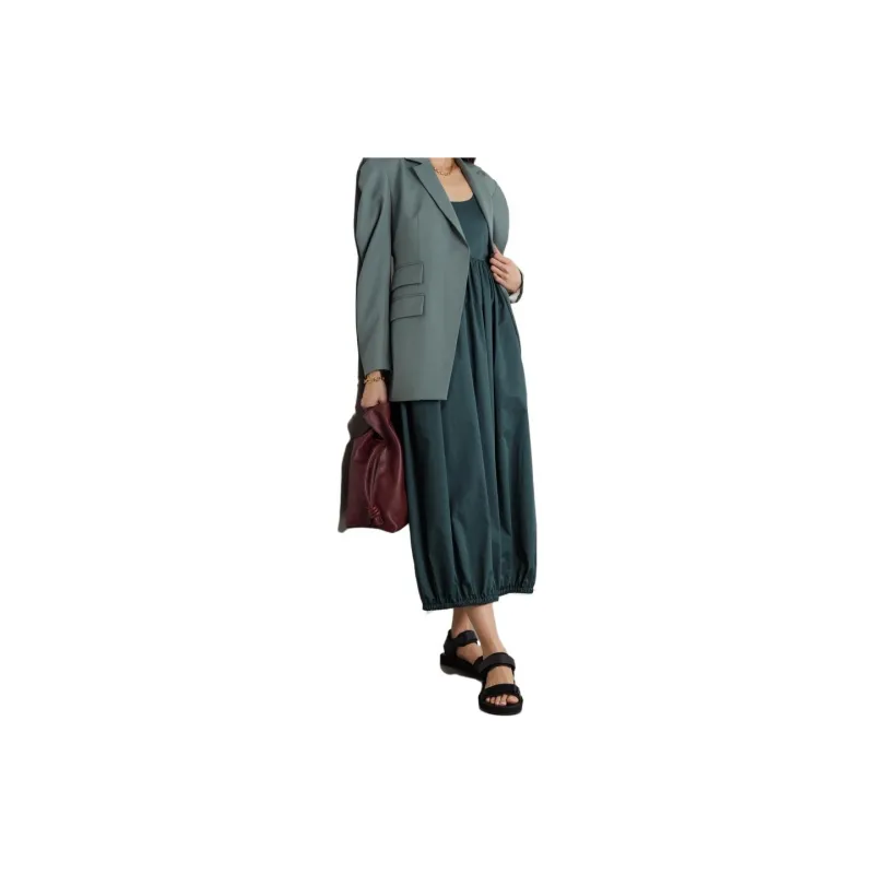 TIBI Slip Dresses Women's Green-2