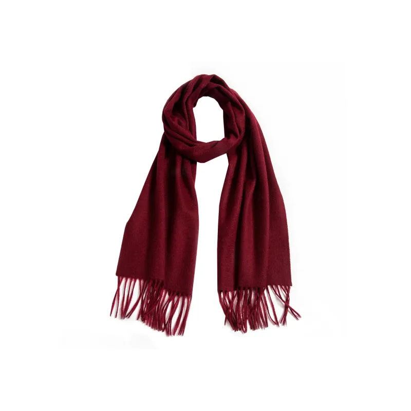 Shanghai Story 100% Cashmere Knit Scarves Unisex China Red Gift Box Set-1
