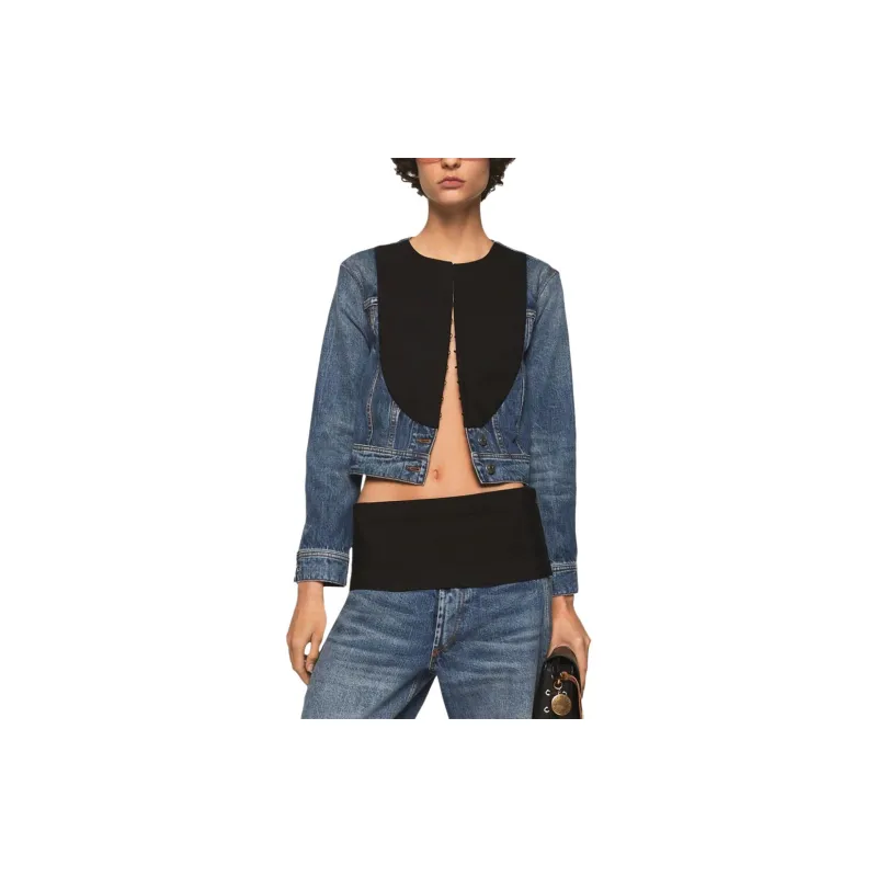 Stella McCartney Bib panel Denim Jacket-3