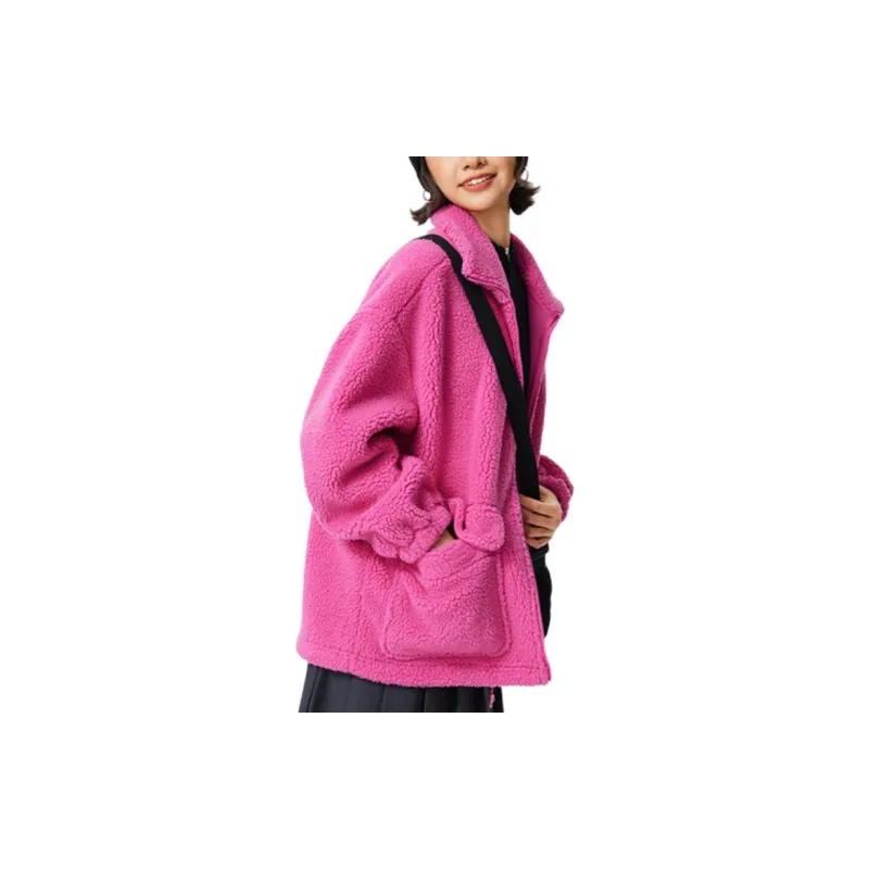LiNing x Disney Velvet feel Coat Women's Rose Purple-5